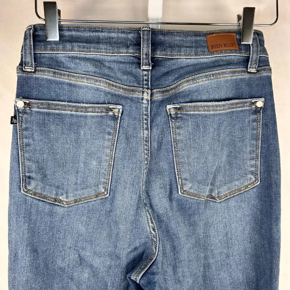 Judy Blue Dad Jean Size 3/26 Jean Denim Blue Straight Leg - Picture 6 of 13